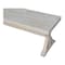 International Concepts Canyon Collection Solid Bench, Unfinished BE-6015T - alternate 4